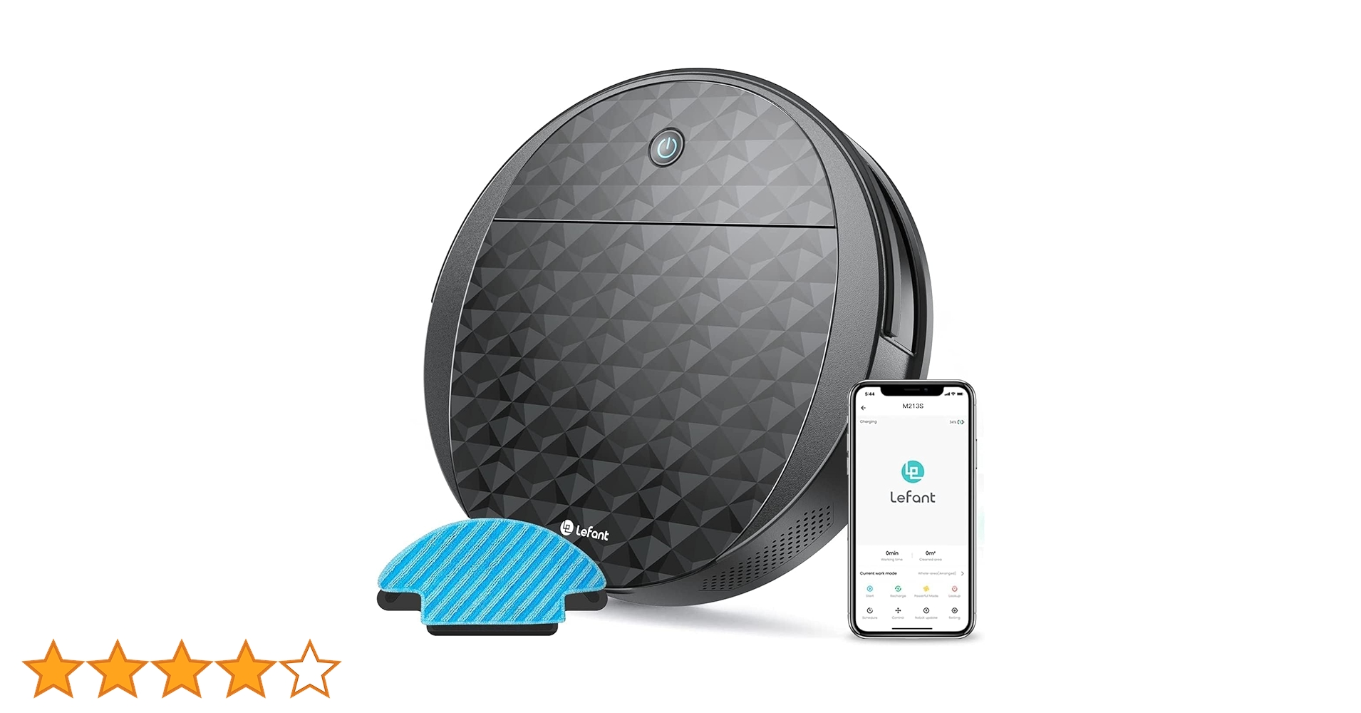 【新品未開封】Lefant ロボット掃除機 3200Pa クリーナー 水拭き両用 Amazon | Lefant（レファント）ロボット掃除機 3200Pa強力吸引